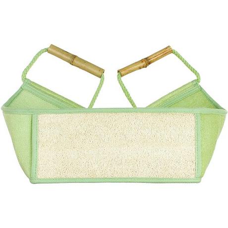 BAMBOO CLOTH LOOFAH BACK SCRUBBER