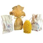 JUMBO BEESWAX PINE CONE